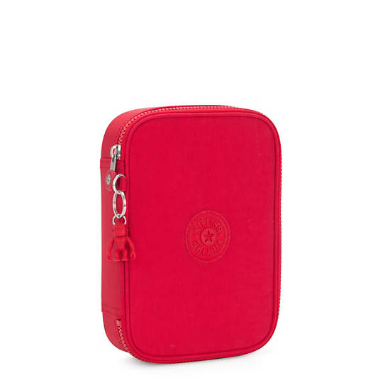 Kipling 100 Pens Case Bags Red Rouge | AU 2026MQ